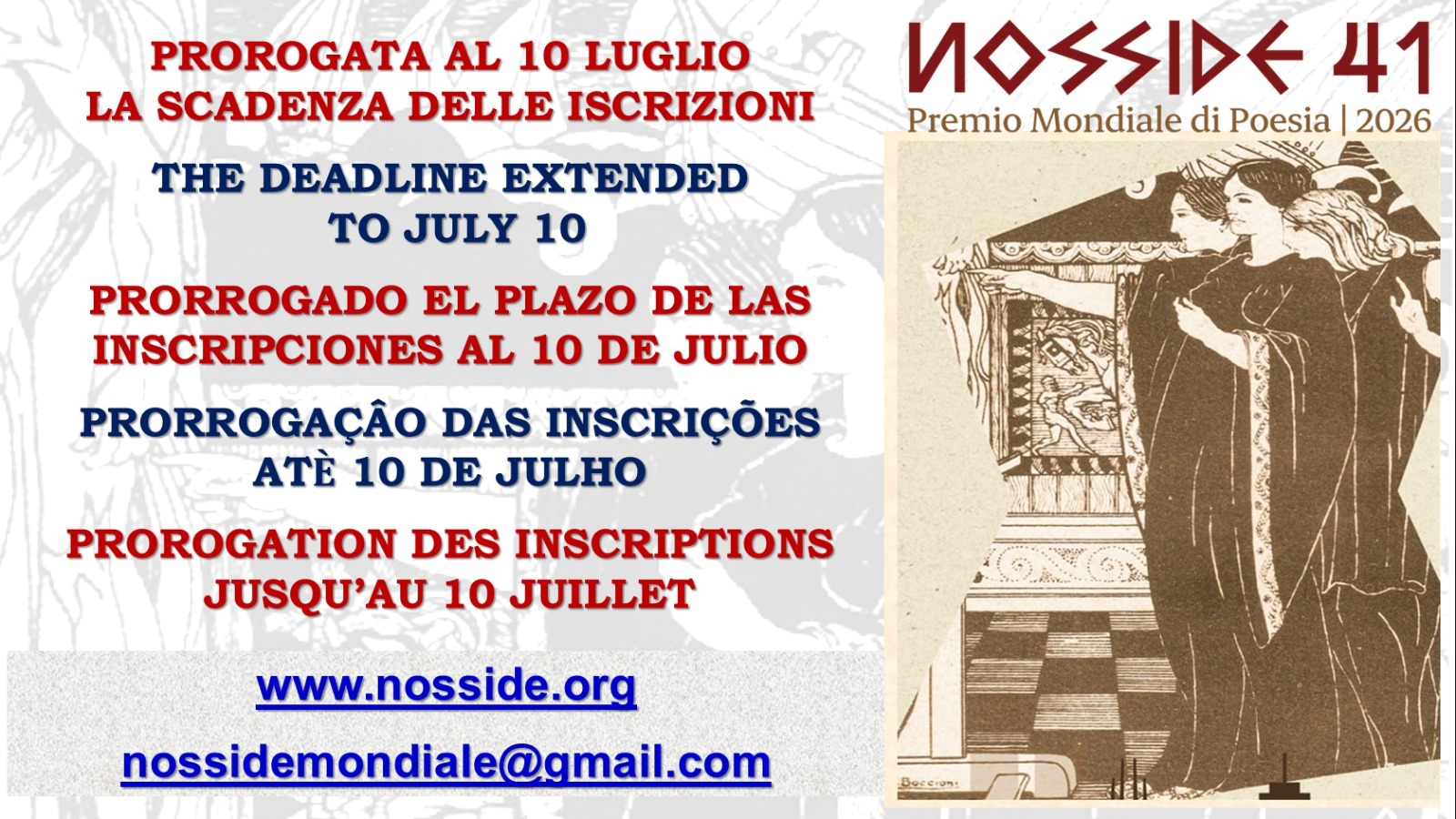 NOSSIDE 41 DE 2026: INSCRIÇÕES PRORROGADAS ATÉ 10 DE JULHO